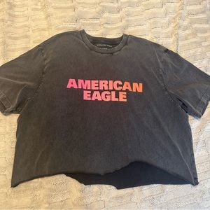 American Eagle Cropped Tee